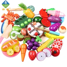 Toywoo Cutting Toys Kitchen Food Toys Fruit Fish Vegetable Blocks Children Lovely Wooden Toys Play House Toy For Baby