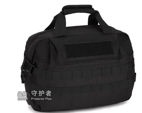 Военная Тактическая Сумка на плечо для мужчин, сумка для отдыха на природе, Большая вместительная сумка для ноутбука 12 дюймов, А4, мужская сумка - Цвет: BK