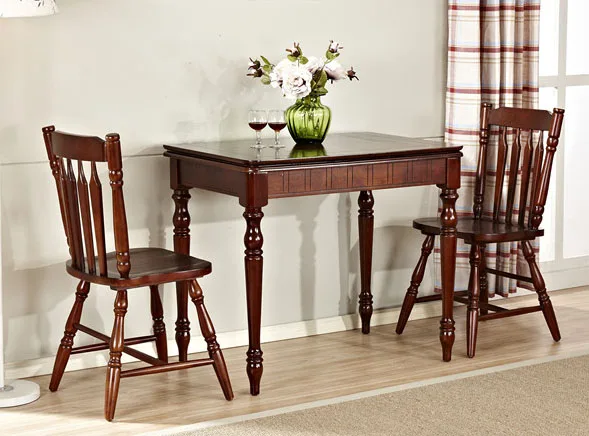 American Style Dining Chair White Solid Wooden Dining Chair Mediterranean Chair Backrest Chair American Style Dining Chair White Solid Wooden Dining Chair Mediterranean Chair Backrest Chair