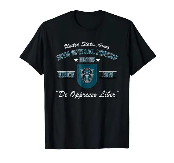 Крутая 19-я группа спецназа-19-й Sfg-группа спецназа-De Oppresso Liber-Veteran-футболка унисекс