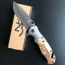Browning x50 CS GO carbon fiber+rosewood Folding knife cold steel ganzo Tactical huntingknive camping survival Pocket Knife tool