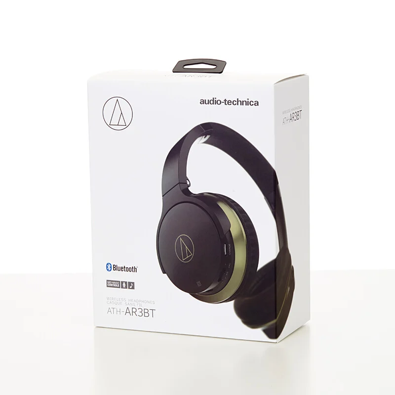 Original Audio Technica Ath-ar3bt Dual Wired/wireless Earphone Bluetooth  Aac Folding Bass Headphone With Remote Control Mic - Earphones & Headphones  - AliExpress
