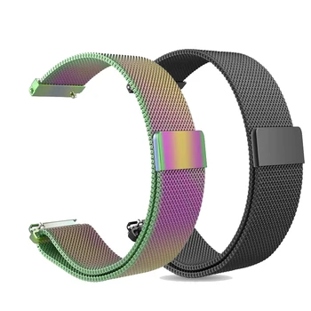 

woman 20mm Milanese watch band For Huami Amazfit bip Smart Watch accessories Band strap For Gear s2/Huawei Watch 2 bracelet band