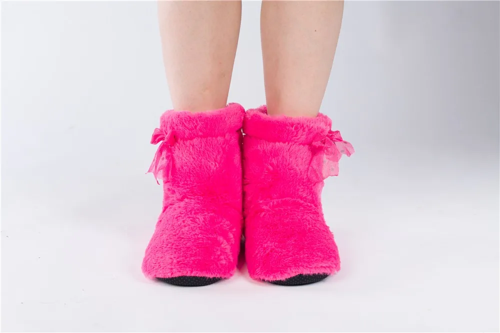 SuiHyung/женская зимняя домашняя обувь; плюшевая теплая хлопковая обувь; домашняя обувь на мягкой нескользящей подошве; домашние тапочки для девочек