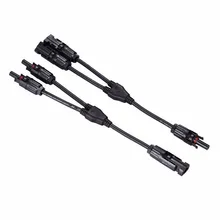 1 пара x MC4 разъем Y филиал M/F и F/M, mc4 y панели солнечных батарей кабельный филиал разъем