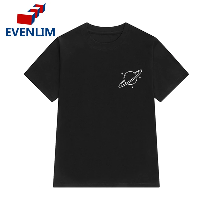 EVENLIM Black T Shirts 2017 Summer Women T Shirt Funny