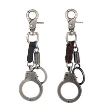 Модный чехол для ключей из сплава, Винтажный чехол для ключей из коровьей кожи, мужской персональный Повседневный брелок для ключей в стиле панк, черный и кофейный цвета