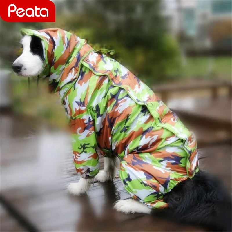 

Labrador Retriever Samoyed Waterproof Rain Coat Jacket Dog Raincoat Clothes for Small Big Large Dog Costume Clothing V1
