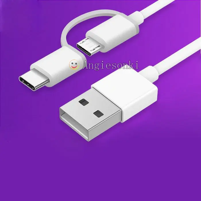 Новый оригинальный Xiaomi mi 2в1 2.4A mi cro USB для type-C зарядный кабель/линия/провод