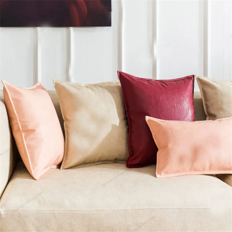 Чехол для подушки постмодернистские металлические броши подушка мягкая искусственная кожа постельное бельё домашний модель номер Декор cojines almofadas