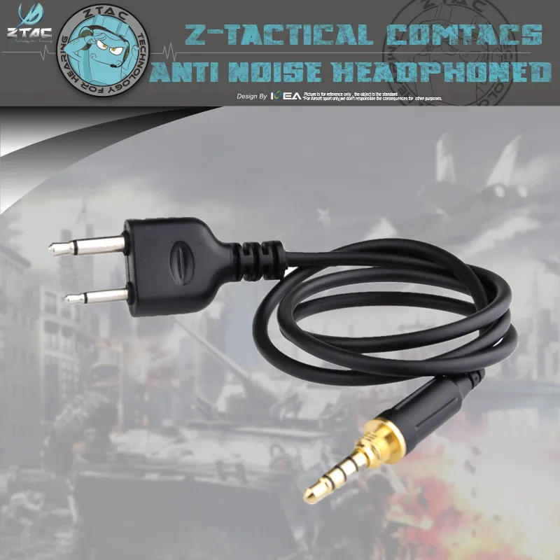 

New Applicable Z-tac Tactical Z132 Zfbi Style Acoustic Headset Special Plug 6 Different Plug Style To Choose Walkie Talkie Ptt