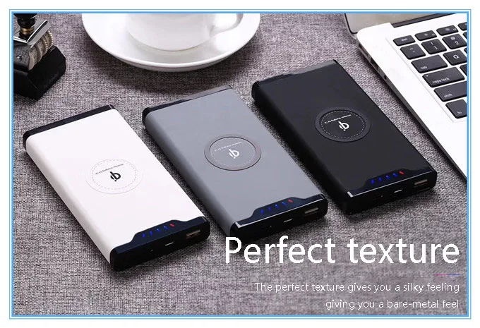 New Arrival Qi Wireless Charger 10000mAh Portable USB Power Bank Wireless Charging External Battery Pack For iPhone Xs Max Xr X
