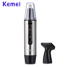 Kemei бренд 2 в 1 перезаряжаемый триммер для носа Электрический Уход за лицом бритвенный триммер для носа и ушей мужские ушные ножницы для волос в носу