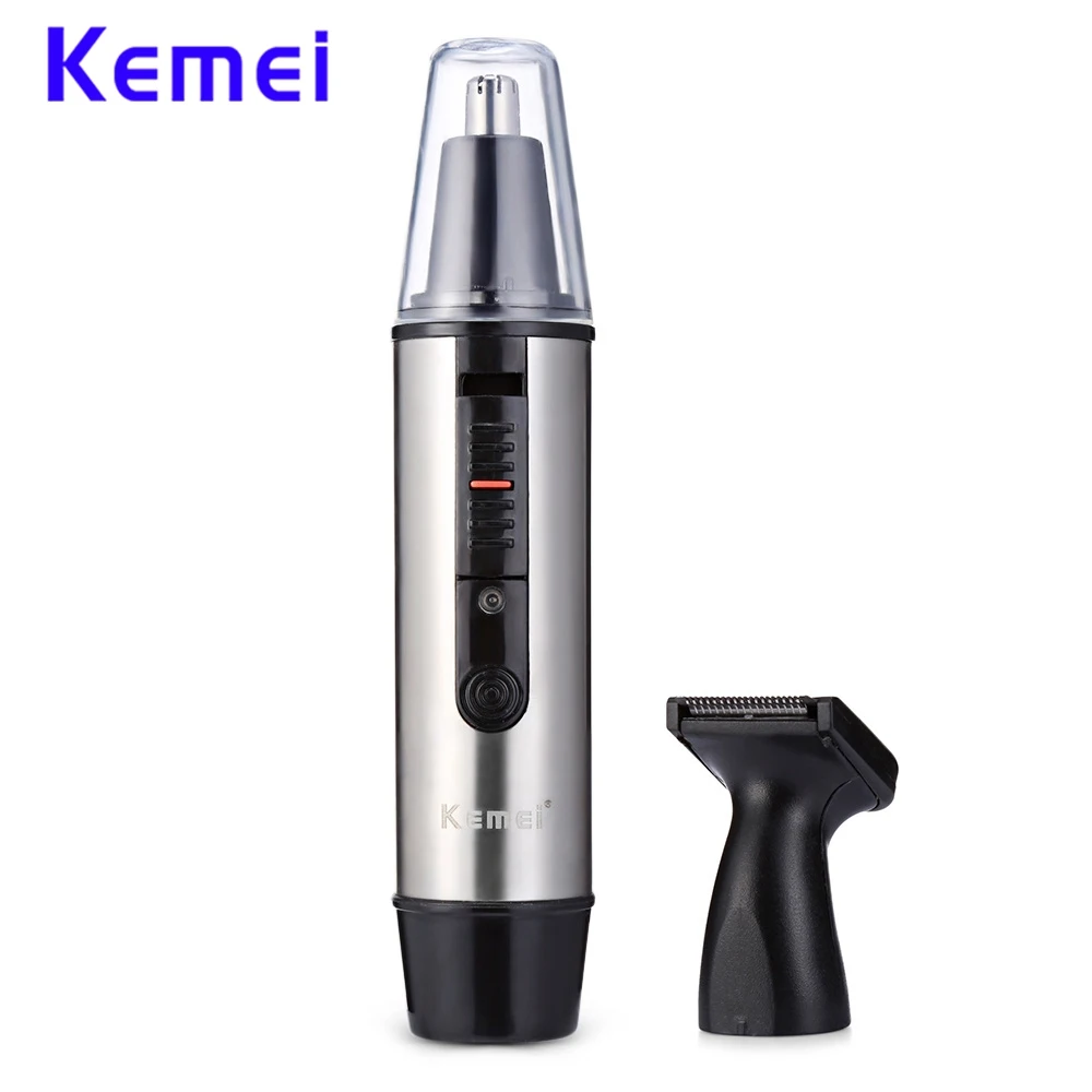 

Kemei Brand 2 In 1 Rechargeable Nose Trimmer Electric Face Care Shaving Trimmer For Nose & Ear Men's Ear Nose Hair Cutter