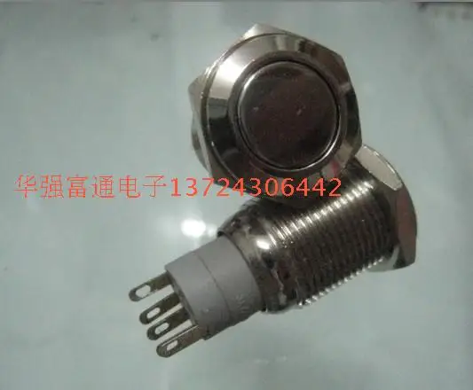 

16 mm metal push button switch Self-locking without lights Auto parts damage resistance button switch