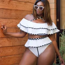 Купальный костюм большого размера для женщин, танкини больших размеров, купальный костюм, Раздельный купальник из двух частей, сексуальный купальник-бикини из лайкры