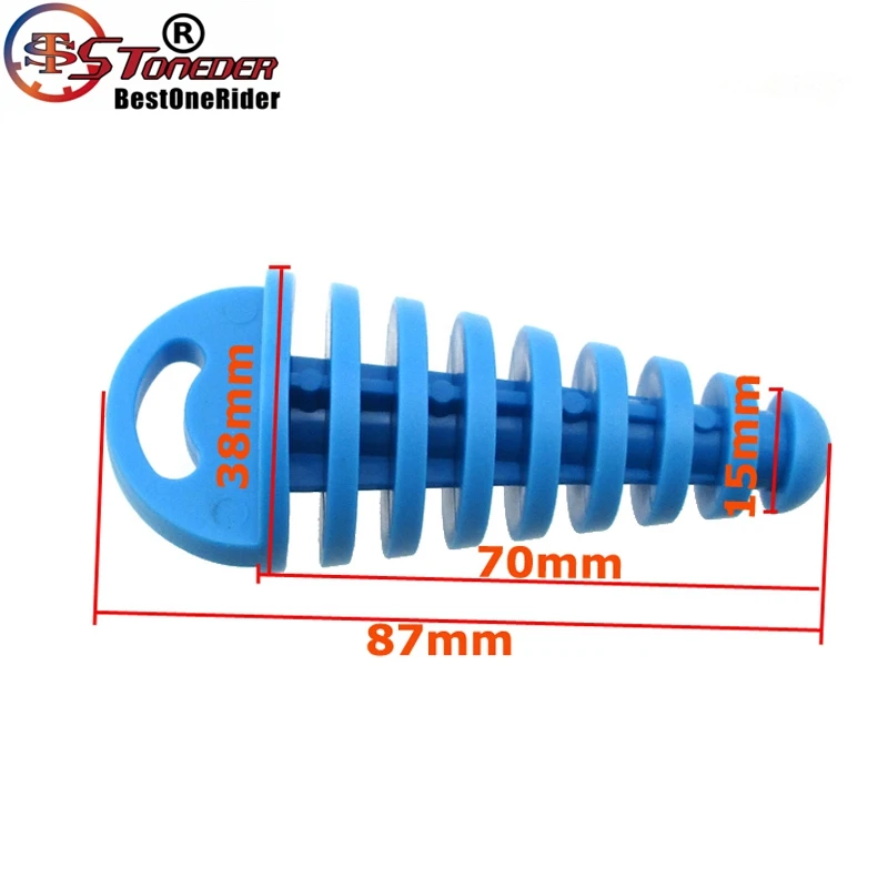 STONEDER высокопрочный мягкий резиновый глушитель выхлопной трубы заглушка для 2 такта Yamaha Honda Suzuki Kawasaki KX RM CR XR CRF YZ KTM 80