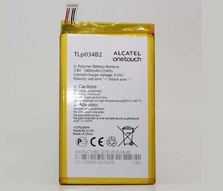 3 8 В литий-ионный аккумулятор встроенный литий-полимерный для TLP034B2 Alcatel Y910 Y910T Hero N3