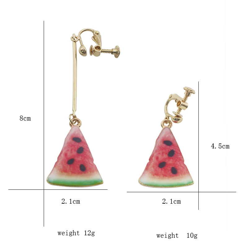 Trendy-Watermelon-Clip-Earrings-For-Women-Sweet-Lovely-Summer-Fruit-Tassel-Long-Drop-Earrings-Ear-Cuff (5)