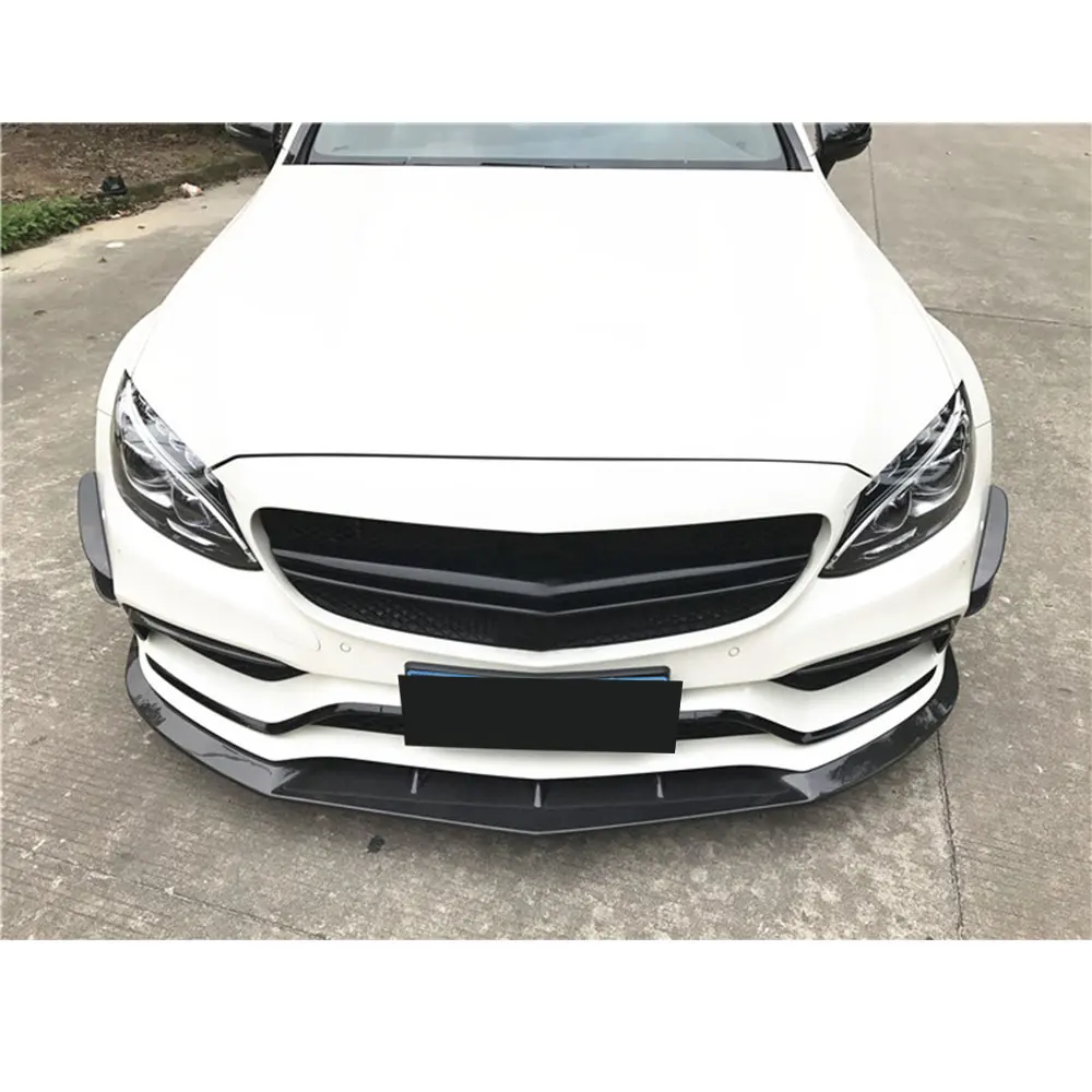 Передний бампер из углеродного волокна класса C Боковая Отделка для Mercedes Benz W205 C63