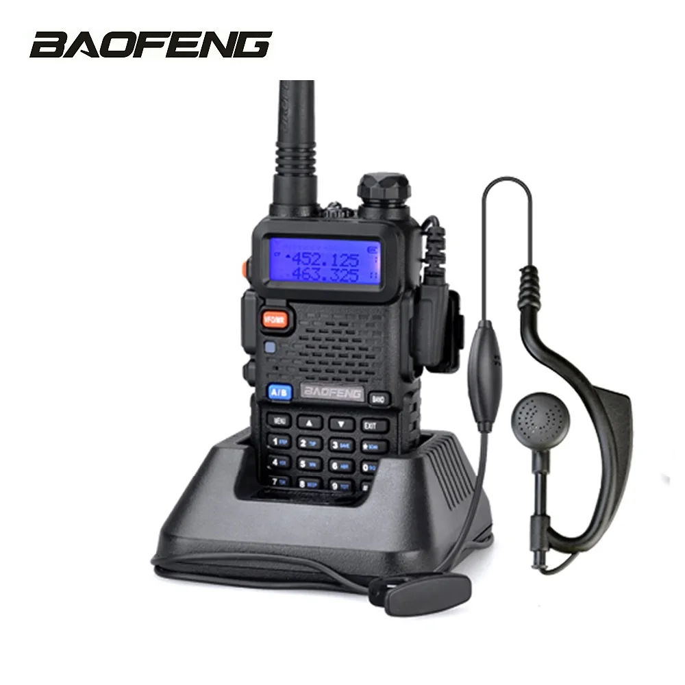 Baofeng UV-5R ветчиной двухстороннее Радио Dual Band 400-520/136-174 мГц 5 Вт передачи Мощность классический Дизайн двухканальные рации CTCSS/CDCSS сканер