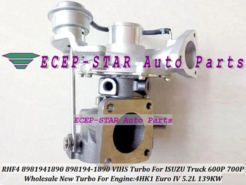 

RHF4 VIHS 8981941890 898194-1890 898194 1890 Turbine Turbo Turbocharger For ISUZU Truck 600P 700P Engine 4HK1 Euro IV 5.2L 139KW