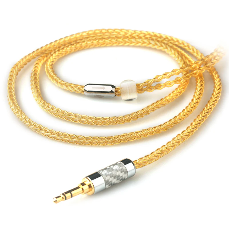 

xiaofan AU01 8 Core Gold Plated Upgrade Cable 2.5/3.5/4.4mm Balanced Cable With MMCX/2pin Connector For sony ex1000 ie80 se535