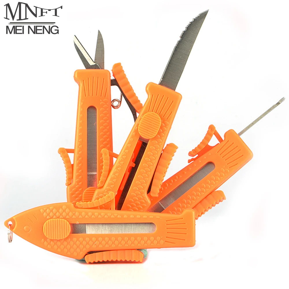 

MNFT 1Pcs Fishing Scissor And Hooks Decoupling remover&knife Saw Three In One Folding Multifunctional Retractable Fishing Tackle