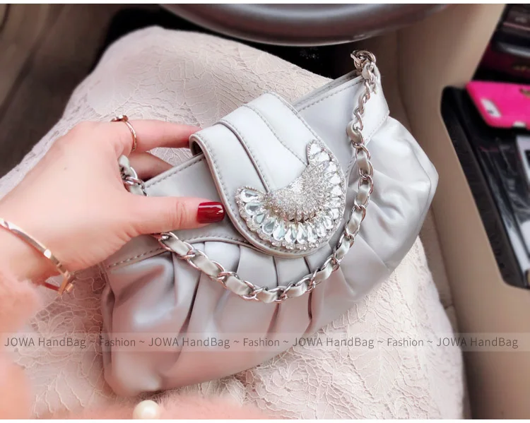 Новая дизайнерская женская модная сумочка, Маленькая вечерняя сумочка с блестящими бриллиантами, элегантная серая сумочка-клатч для дня и ночи, сумочка с карманом для свадебной вечеринки