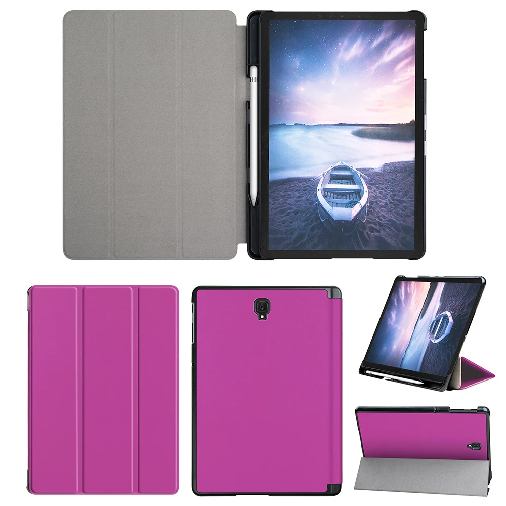 Smart Cover Case For Samsung Galaxy Tab S4 T835 10.5 Tablet Auto Wake Sleep With Pen Slot+free gift | Компьютеры и офис