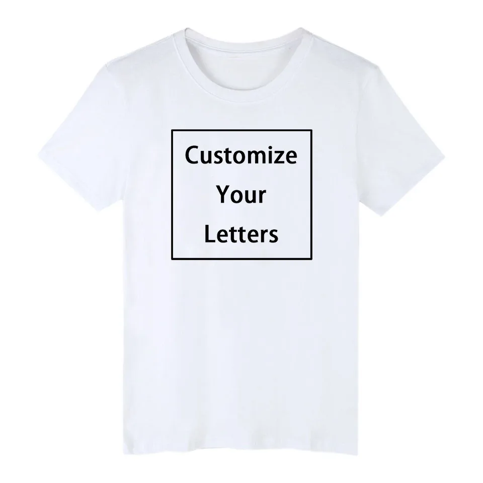 WEJNXIN летняя хлопковая футболка для мужчин женщин Мода на заказ ваша фотография текстовый логотип изображение индивидуальный напечатаны