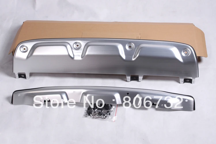 aluminium alloy Front + Rear Bumper Protector Skid Plate  For Honda CRV CR-V 2012 2013