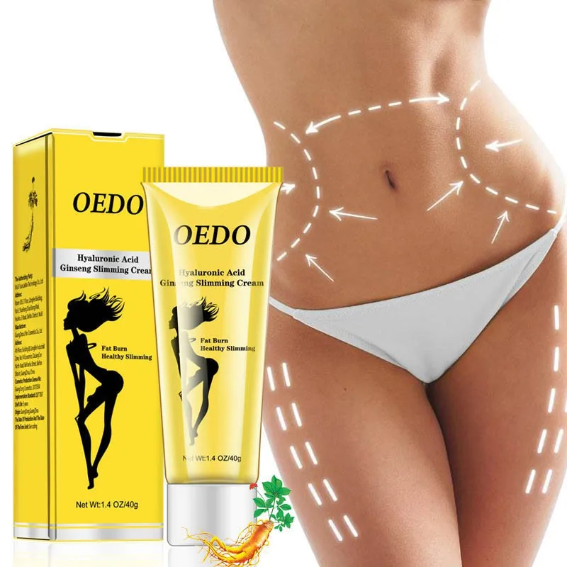 

Hyaluronic Acid Ginseng Slimming Cream Anti Cellulite Lose Weight Burning Fat Slimming Cream Health Care Burning Creams
