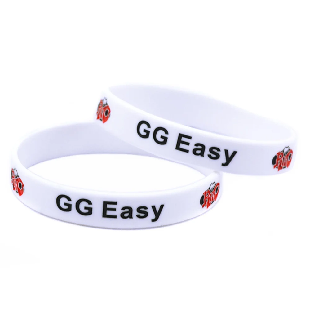 1 шт. силиконовый браслет GG Easy ширина 1/2 дюйма белый|Браслеты с шармами| |