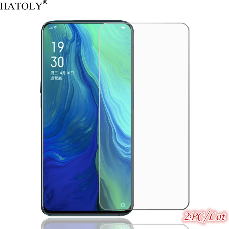 

2Pcs Glass Oppo Reno Screen Protector for Oppo Reno Tempered Glass HD Full Glue Protective Phone Glass Film For Oppo Reno Glass
