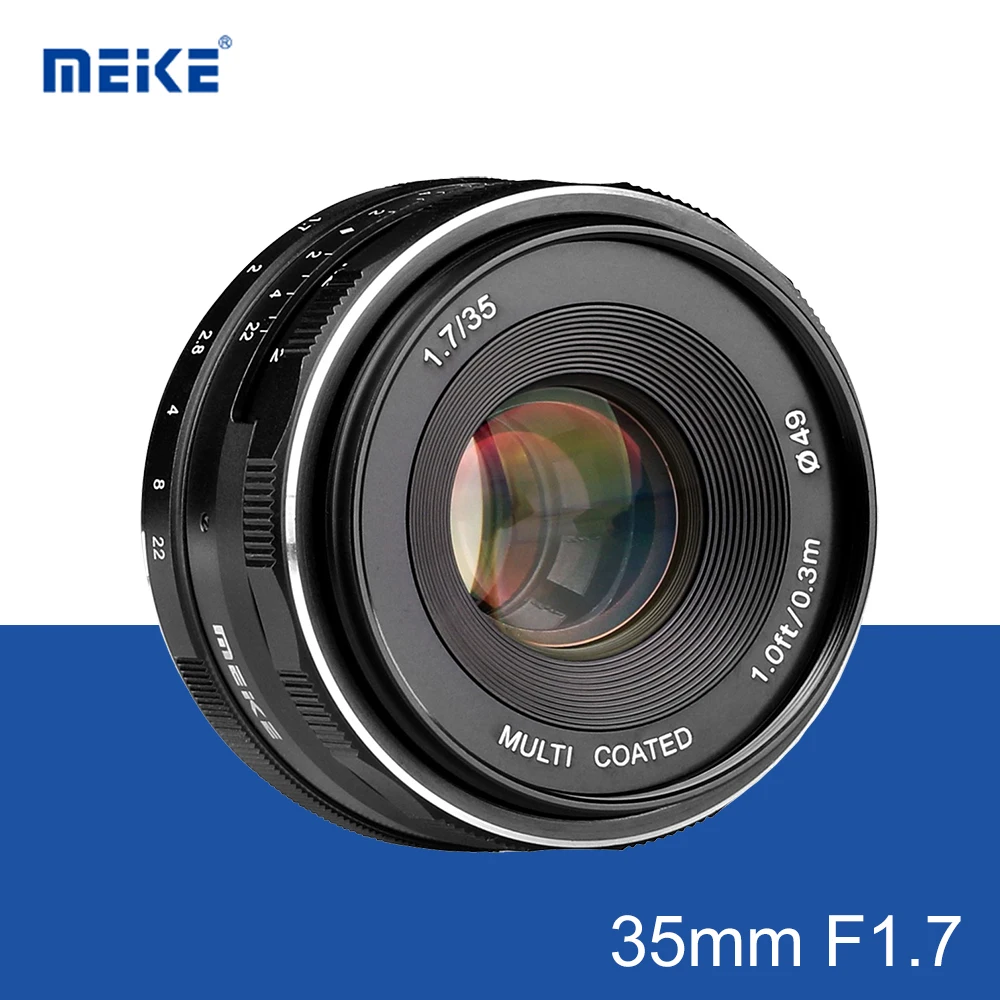 

MEIKE 35mm F1.7 Lens for APS-C Manual Focus Mirrorless Camera Lens for Canon Nikon Sony Olympus Panasonic Fujifilm Cameras