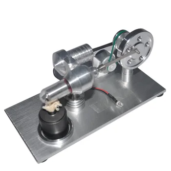 

2019 New Single Cylinder Stirling Engine Model Toy Metal Alcohol Lamp with Colorful Led Light Boys Girls Gift