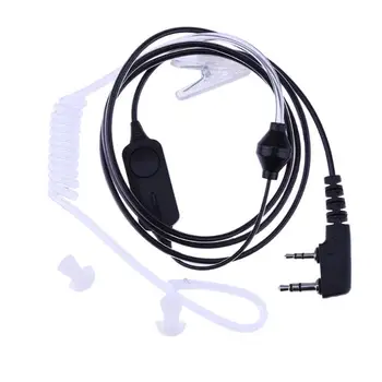 

Universal 2 Pin Air Acoustic Tube Earpiece Headset Ear Hook Earphone with PTT button/ Mic headphone for BaoFeng Kenwood HYT