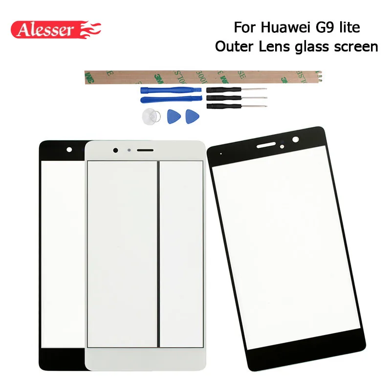 

Alesser For Huawei G9 lite Outer Glass Lens Replacement Parts+Tools +Adhesive For Huawei G9 lite Touch Lens Outer Glass Screen