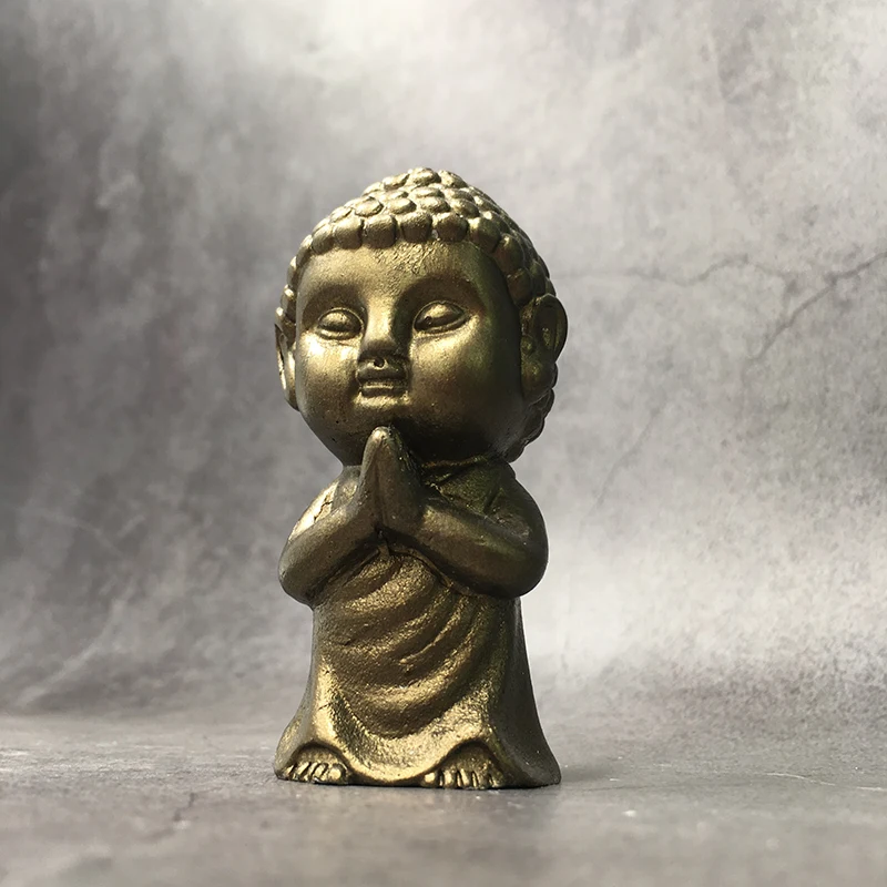 Статуя Будды Шакьямуни силиконовые формы пластырь для ароматерапии украшения автомобиля ремесла буддистский религиозный благословение гипса плесень