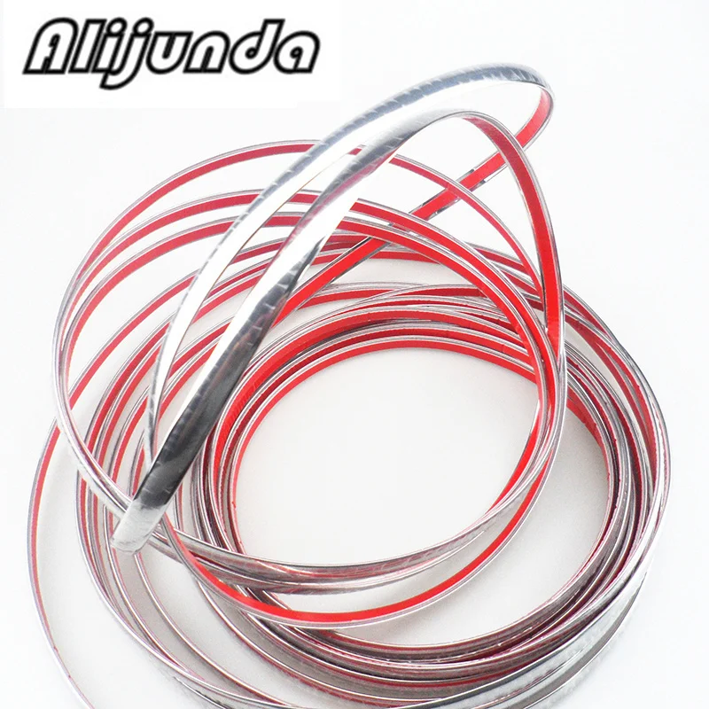 Auto Styling 10mm X 15 Mt DIY Auto Dekoration Chrome Streifen Aufkleber 
