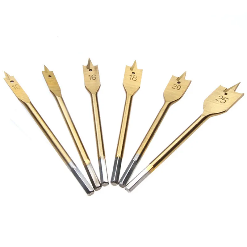 ZENHOSITDurableHSSTitaniumCoatedFlatDrillHighSpeedSteel10mm