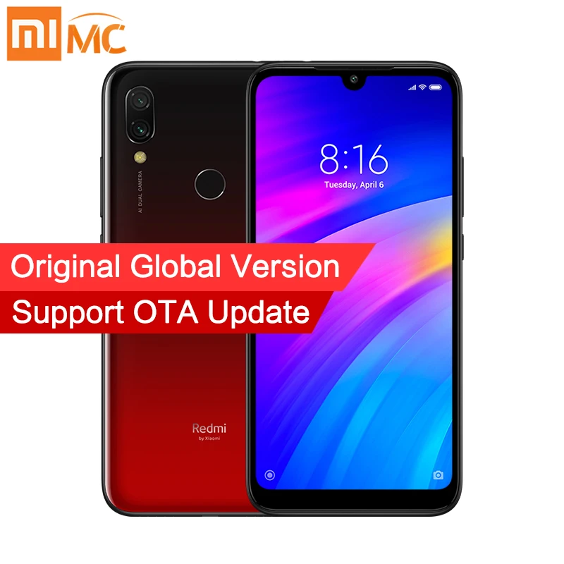 

Global Version Xiaomi Redmi 7 3GB RAM 64GB ROM 4000mAh Smartphone 12MP Dual Cameras Snapdragon 632 Octa Core 6.26" HD+Screen CE