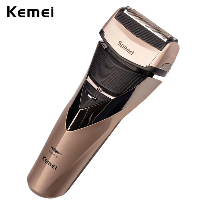 

Kemei 3D Rechargeable Razor Electric Shaver Triple Blade Shaving Machine Waterproof Razors Men Face Care with Floating Face Care