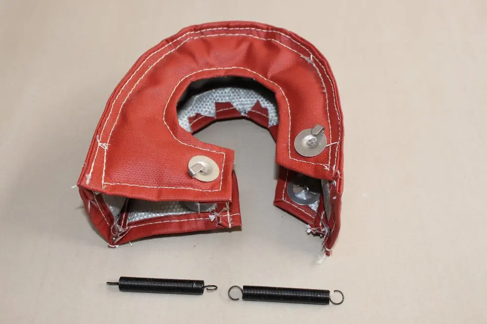 

T4 GT42 GT55 T66 TURBO TURBINE HEAT SHIELD BLANKET RED RACING