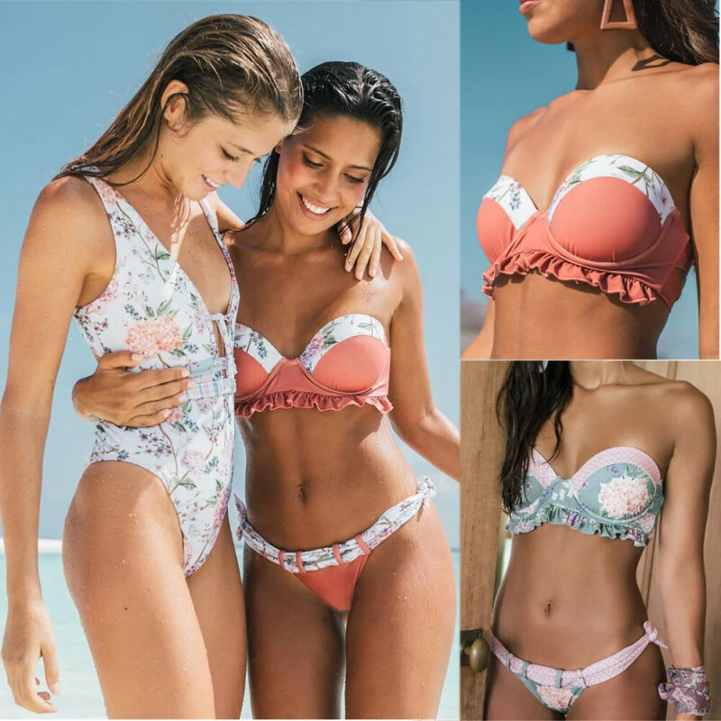 bandeau frill bikini