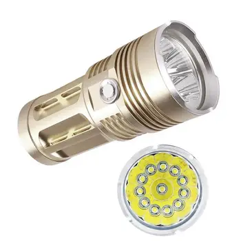 

36000 LM T6 12X LED Flashlight 5 Modes Waterproof Nightlight Ultra Bright Torch 4x 18650 Battery Camping Lamp #G PJW