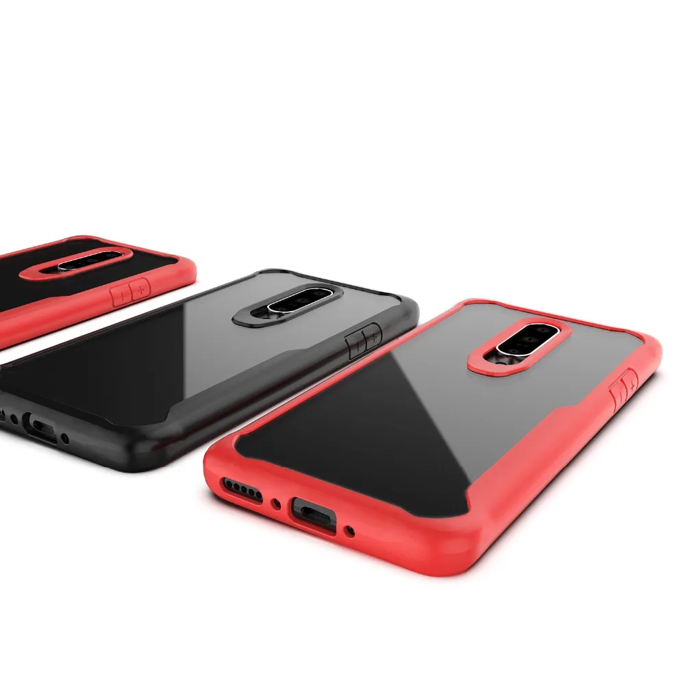 

For Oneplus 7 Oneplus7 1+7 Case Soft Silicone+Transparent PC Armor Protect Back cover Case for Oneplus 7 Cover Phone shell Capa