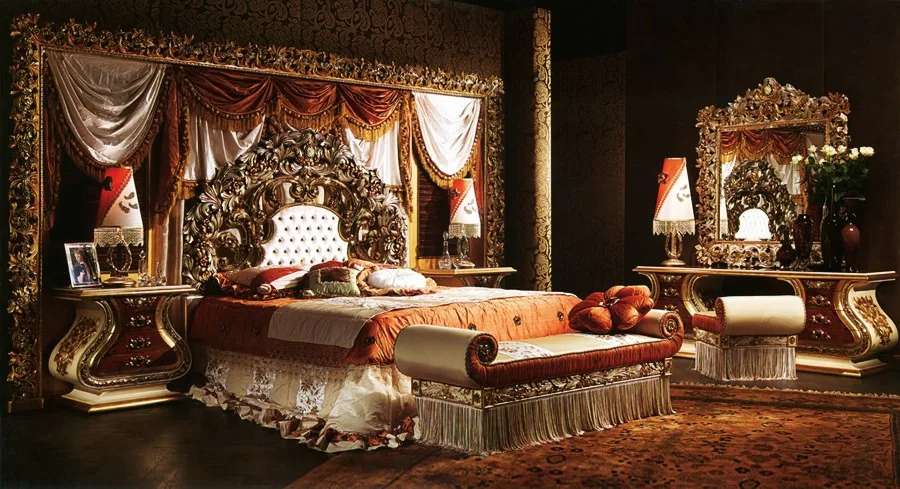 European Style Luxury Imperial Wood Carved Bedroom Set Top Quality European Style Luxury Imperial Wood Carved Bedroom Set Top Quality Headboard