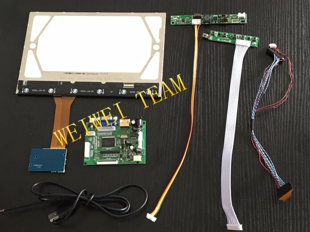 

10.1 inch 1280*800 Capacitive Touch Screen IPS LCD Module Monitor Display Backing Car HDMI USB VGA 2AV Raspberry Pi 3